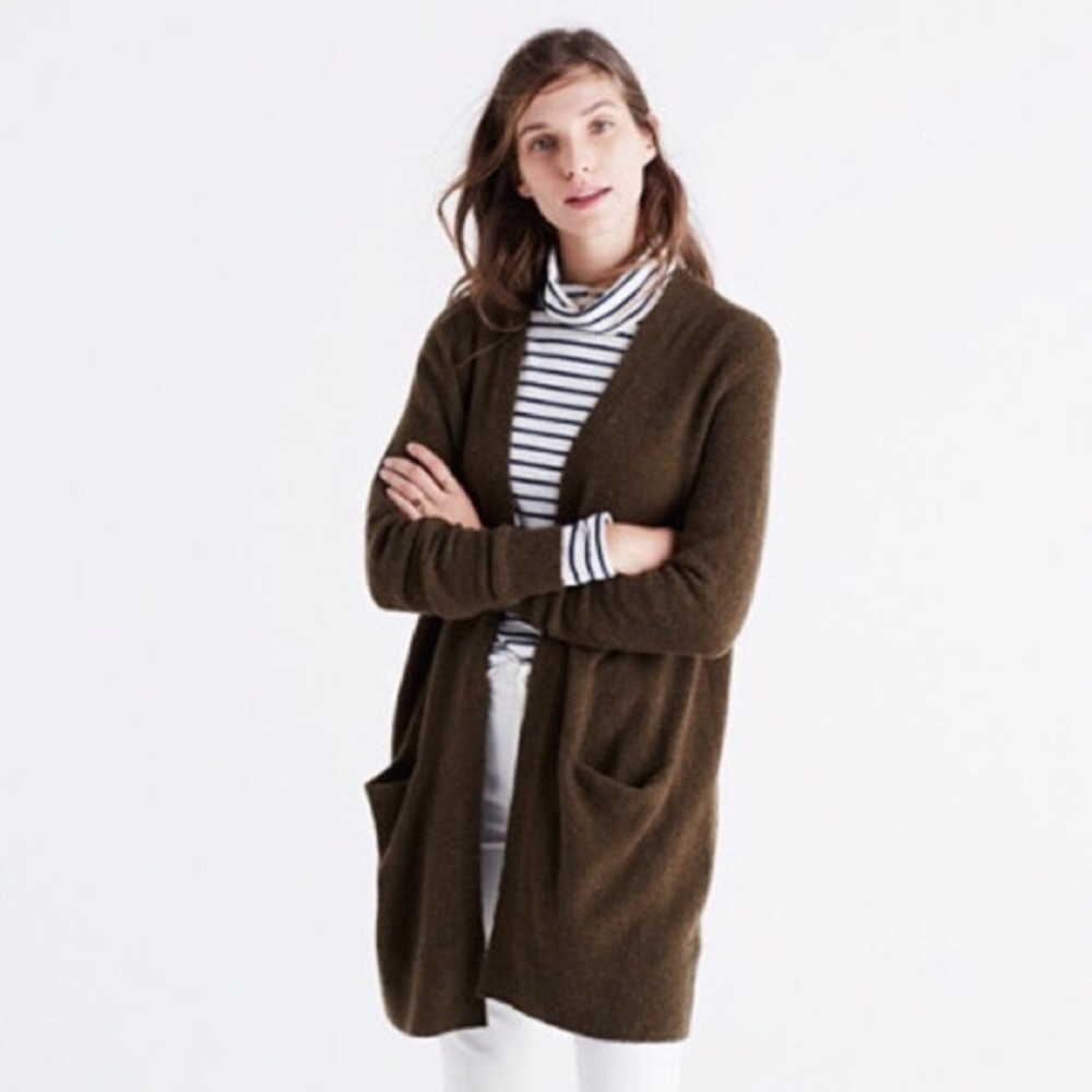 Madewell Ryder brown cardigan